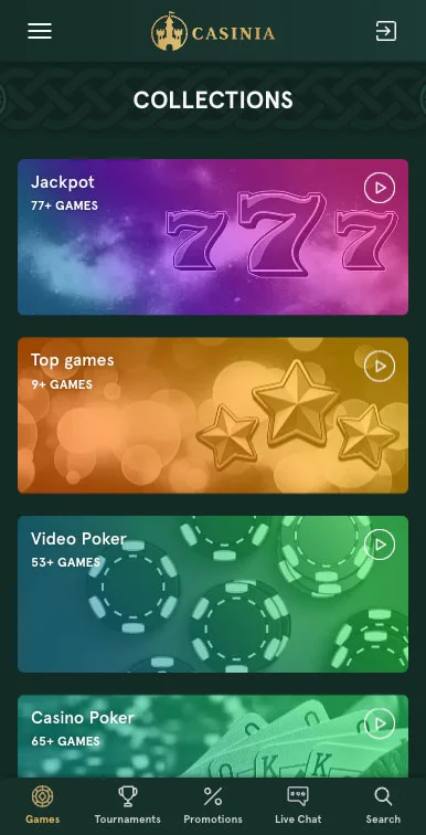 Casinia Képernyőkép 3